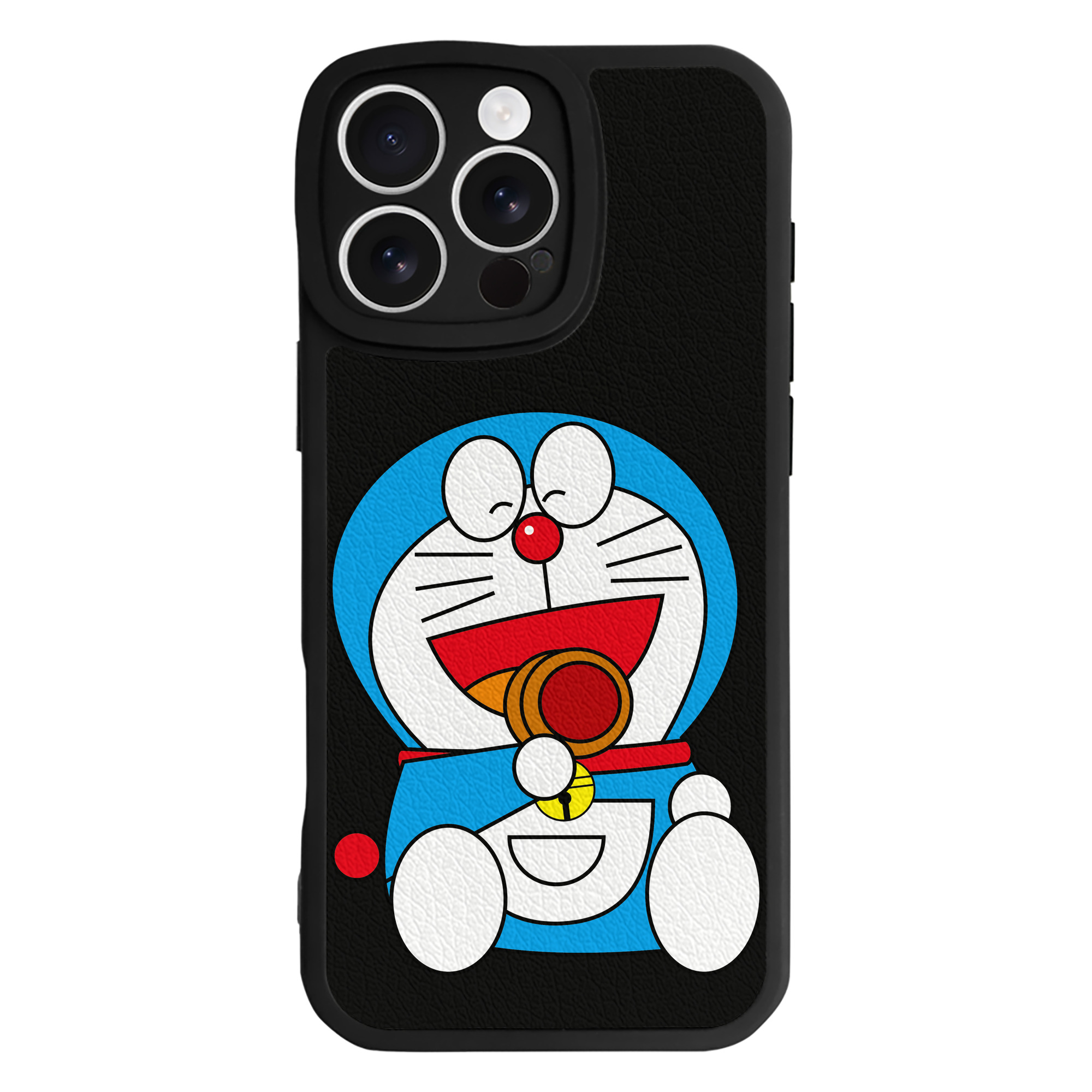 （画像用） ドラえもん Doraemon 【iPhone 16シリーズ対応】シリコンスマホケース（レザー調） 材質：シリコン